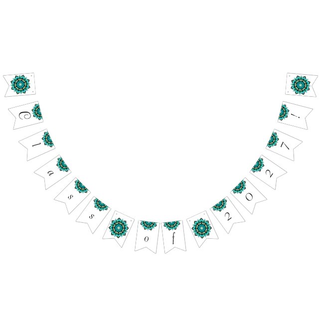 Klass 2027! Mandala in aqua Vimplar (Alla)