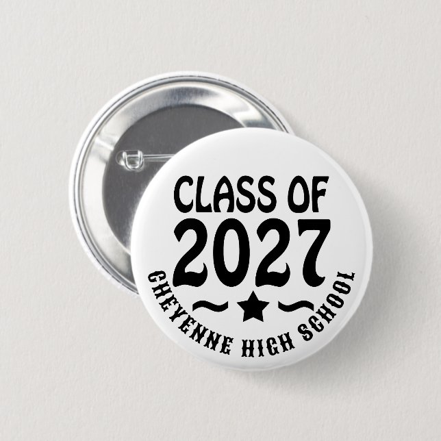 Klass 2027:s examen knapp (Framsida & baksida)