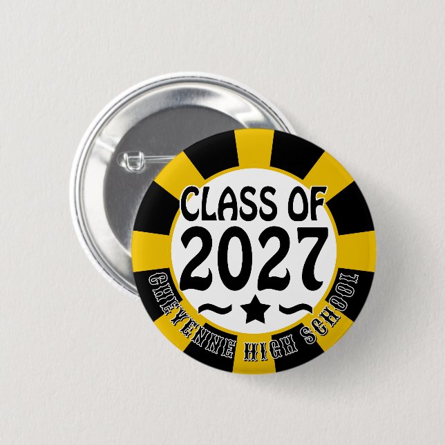 Klass 2027:s examen knapp (Framsida & baksida)