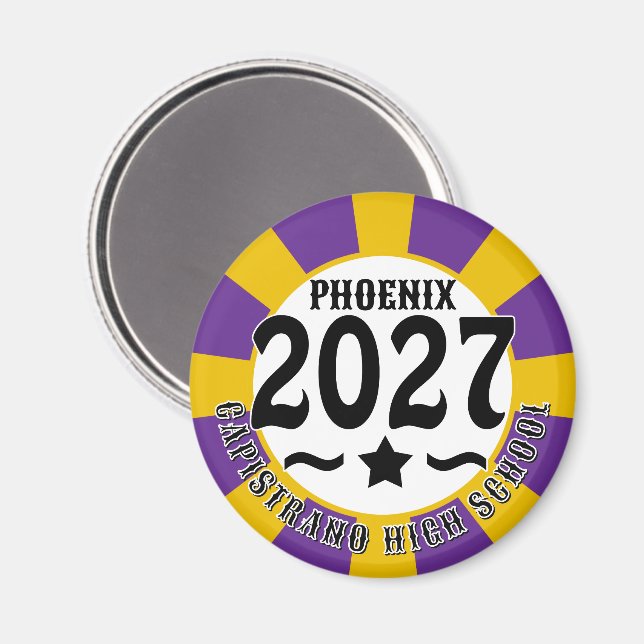 Klass 2027:s examen magnet (Front/Back)