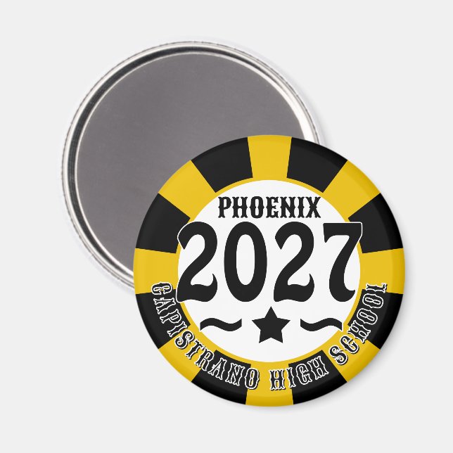 Klass 2027:s examen magnet (Front/Back)