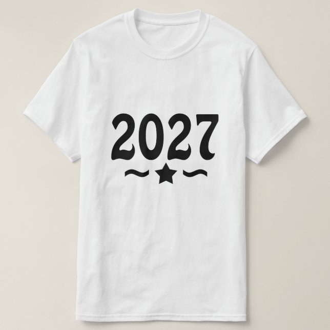 Klass 2027:s examen t shirt (Design framsida)