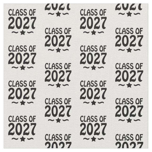 Klass 2027:s examen tyg (Närbild)