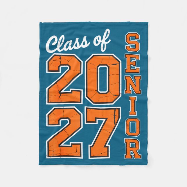 Klass 2027 Senior 27 Hög Design Fleecefilt (Framsidan)