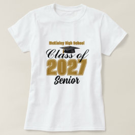 Klass 2027 Senior Anpassad Högstadietjej T-shirt