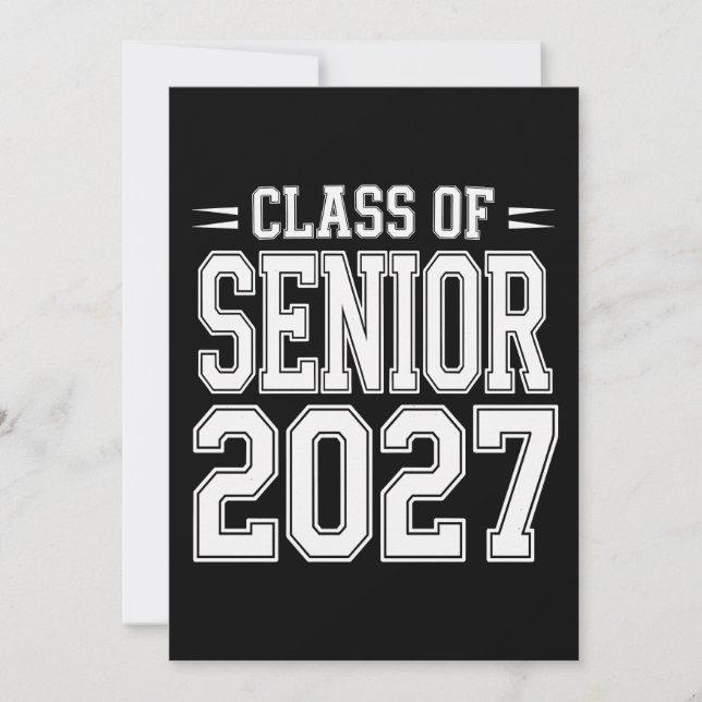 Klass 2027 Studentexamen Stolt Examinerad Inbjudningar (Framsida)