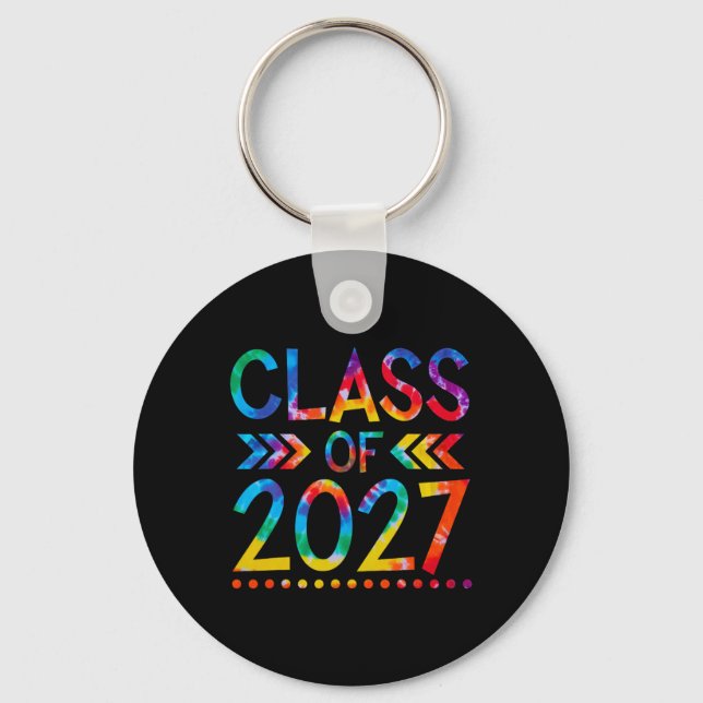 Klass 2027 - Tie Dye Back to school klass 20 Nyckelring (Framsida)