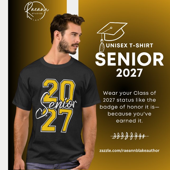 Klass 2027 Unisex Bomullströja T Shirt (Skapare uppladdad)