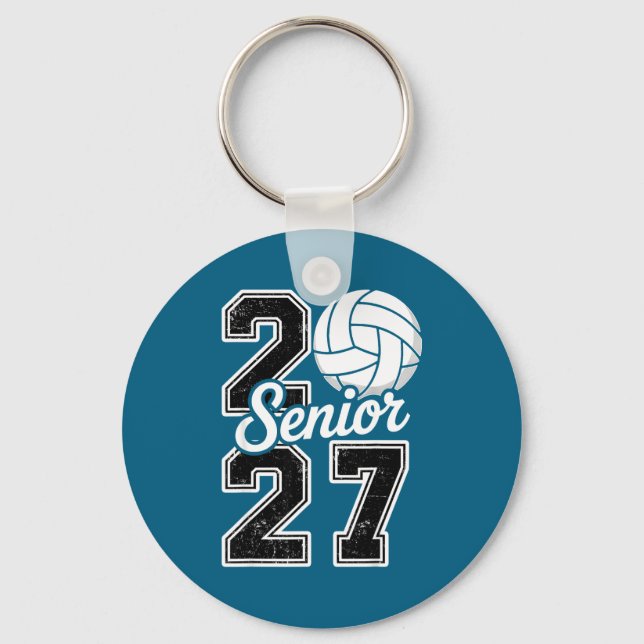 Klass 2027 Volleyboll Senior 2027 Nyckelring (Framsida)