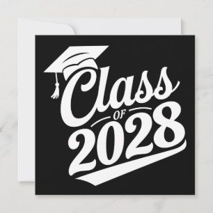Klass 2028 Stolt Examens Student Examen Inbjudningar