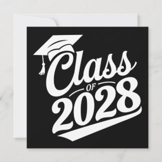 Klass 2028 Stolt Examens Student Examen Inbjudningar