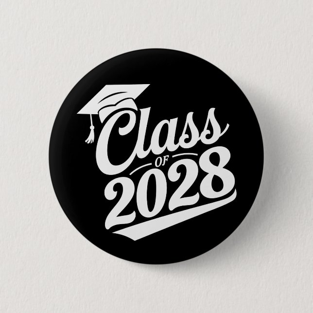 Klass 2028 Stolt Examens Student Examen Knapp (Framsida)