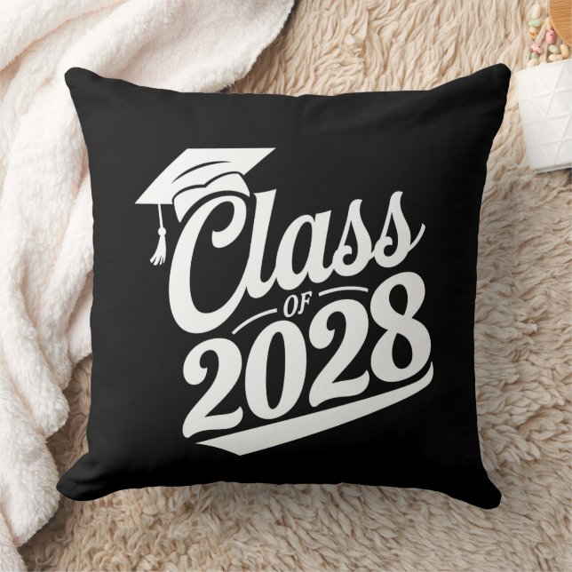 Klass 2028 Stolt Examens Student Kudde (Filt)