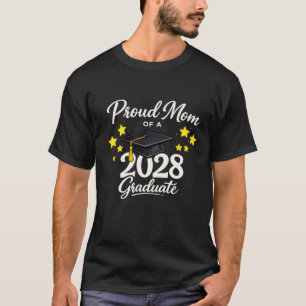Klass 2028 Stolt Mamma Examen Hatt Familj Match T Shirt