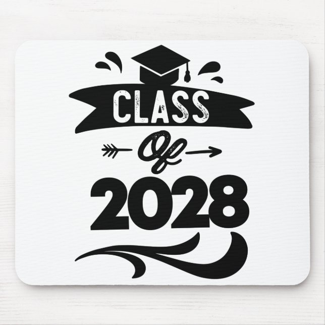 Klass 2028 T-shirt Senior 2028 Examen Musmatta (Framsidan)