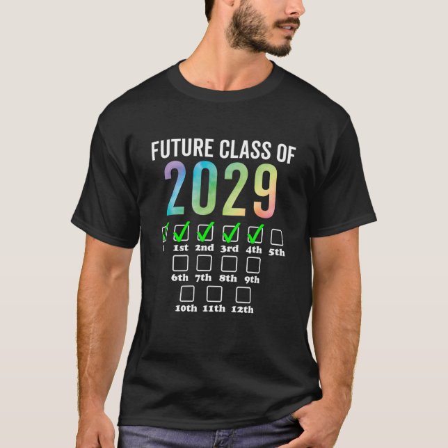 Klass 2029: 5:e Klass-Back to school med M T Shirt (Framsida)