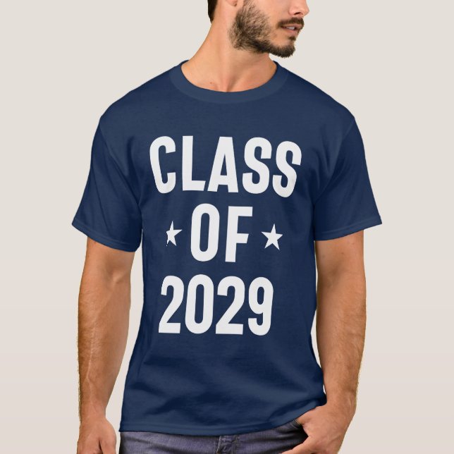 Klass 2029 - Förste Studenten-skolan T Shirt (Framsida)