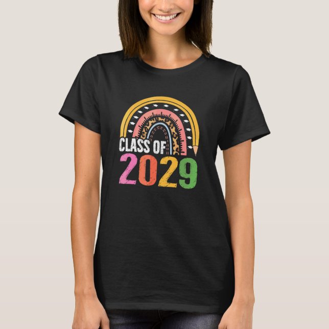 Klass 2029: Högre 2029 Boho Rainbow Grow med M T Shirt (Framsida)