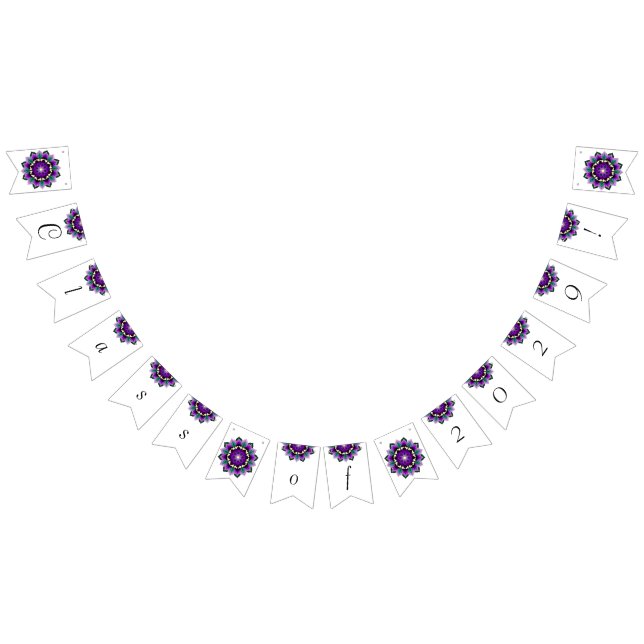 Klass 2029! Mandala i lila Vimplar (Alla)