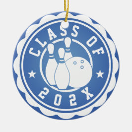 Klass 202X Bowling Team Julgransprydnad Keramik
