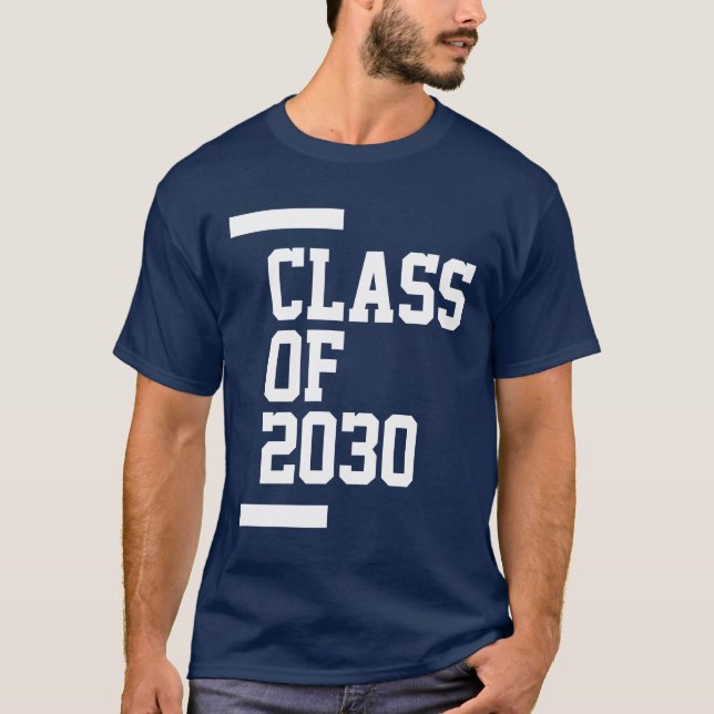 Klass 2030 - Förste Studenten-skolan T Shirt (Framsida)