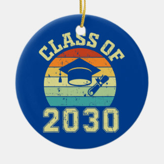 Klass 2030 Girls Boys Teacher Studenten Julgransprydnad Keramik