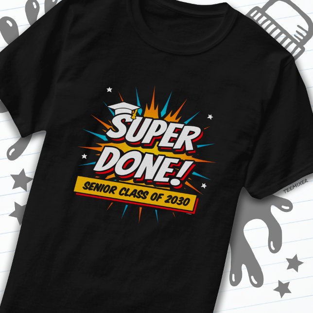 Klass 2030 Student Toppen Tecknad Senior 2030 T Shirt (Skapare uppladdad)