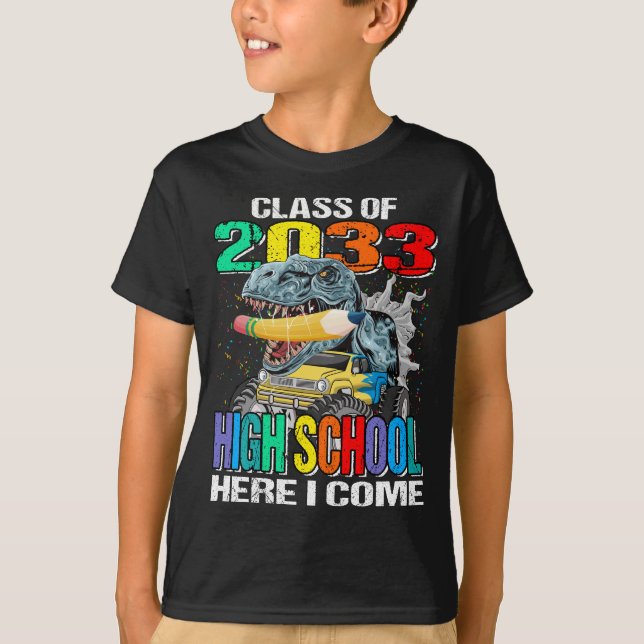 Klass 2033 Högskola här i Kom T Shirt (Framsida)