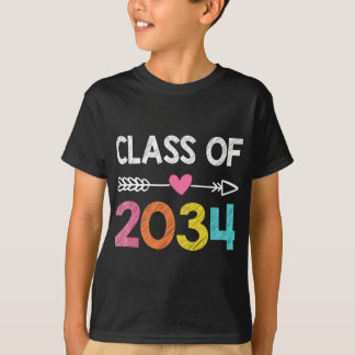 Klass 2034 före K Student Preschool Studenten T Shirt