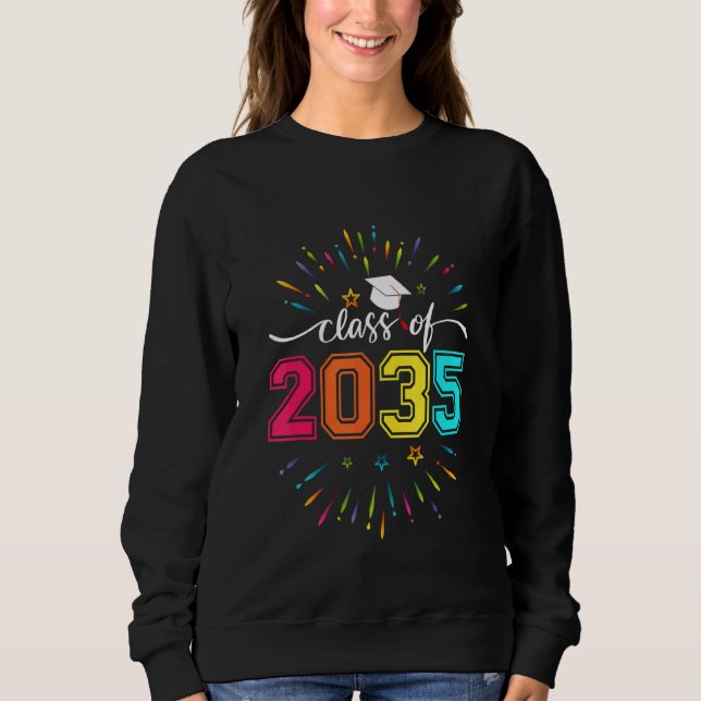 Klass 2035 före K Student Kindergarten Graduati T Shirt (Framsida)