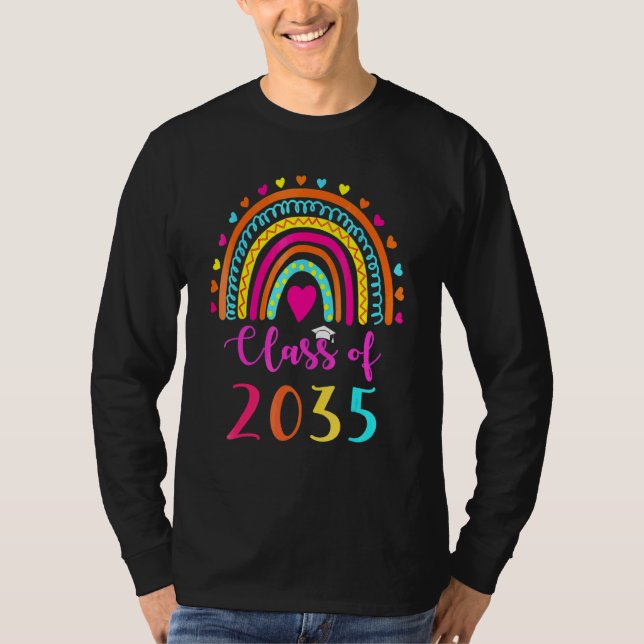Klass 2035 före K Student Preschool Studenten T Shirt (Framsida)