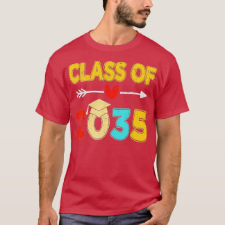 Klass 2035 Kindergarten Pre K Grow with Me Grad T Shirt