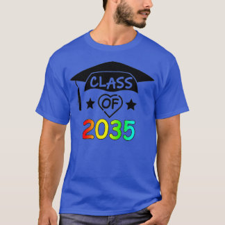 Klass 2035 Kindergarten Pre K Grow with Me Grad T Shirt