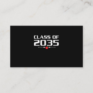 Klass 2035 Kindergarten Pre K Grow with Me Grad Visitkort