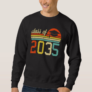 Klass 2035 Retro Förskola Förskoleklass  Lång Ärmad Tröja