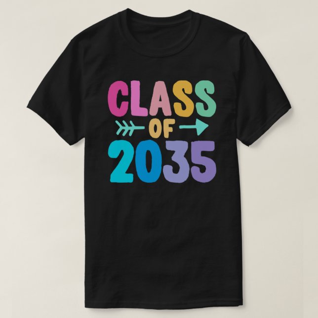 Klass 2035 Studenten med T-Shirt (Design framsida)
