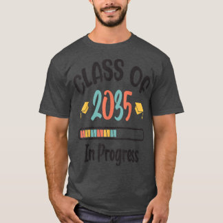 Klass 2035 - tillväxt med mig Första dagen i skolg T Shirt