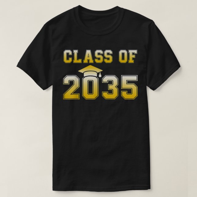 Klass 2035PreK Student Preschool Studenten T Shirt (Design framsida)