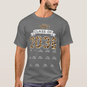 Klass 2036 Grow med mig Handprint Leopard PreK T Shirt