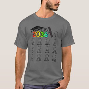 Klass 2036 - tillväxt med mitt utrymme för kontrol t shirt