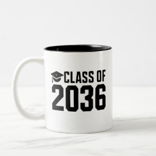 Klass 2036 Väx Med Mig Tillbaka Till Skolan Två-Tonad Mugg