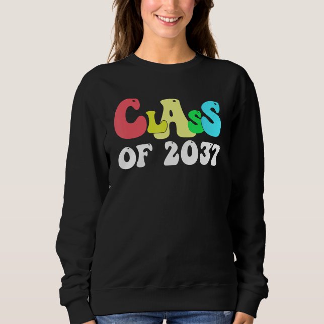 Klass 2037 examen examen Glad första dagen  T Shirt (Framsida)
