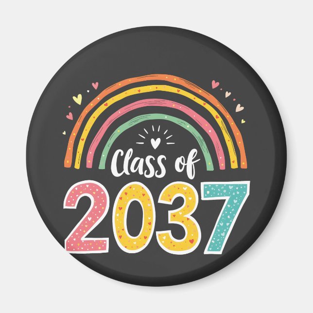 Klass 2037 Kindergarten Studenten School Magnet (Framsidan)