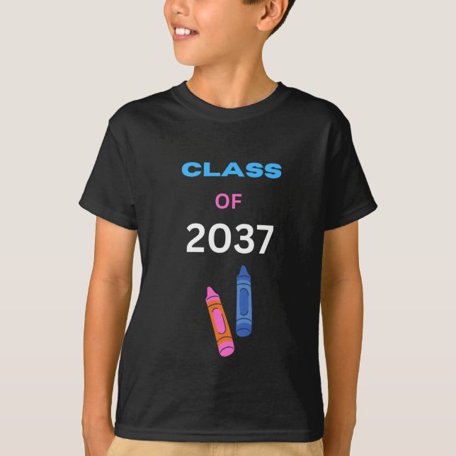 Klass 2037 med kritor t shirt (Framsida)