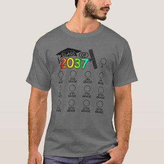 Klass 2037 - tillväxt med mitt utrymme för kontrol t shirt