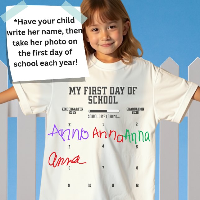 Klass 2038 K-12 Första dagen i skolan Pic T Shirt (Skapare uppladdad)