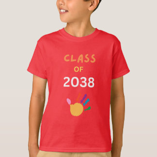 Klass 2038 med fingerfärg t shirt