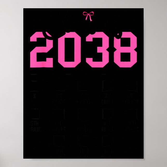 Klass 2038 Väx med Coquette Bow Tillbaka till Poster (Framsidan)