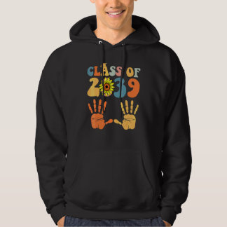 Klass 2039 Väx Med Mig Handavtryck Pre K 12:e klas Hoodie