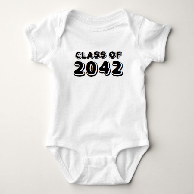 klass 2042 baby-kroppsdräkt t shirt (Framsida)
